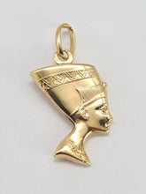 Load image into Gallery viewer, 0564: Vintage (1970&#39;s) 9ct Gold Egyptian Pharoah Charm/Pendant- excellent condition&nbsp;
