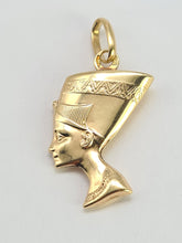 Load image into Gallery viewer, 0564: Vintage (1970&#39;s) 9ct Gold Egyptian Pharoah Charm/Pendant- excellent condition&nbsp;
