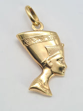 Load image into Gallery viewer, 0564: Vintage (1970&#39;s) 9ct Gold Egyptian Pharoah Charm/Pendant- excellent condition&nbsp;
