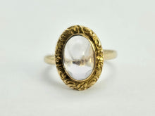 Load image into Gallery viewer, 0255: Antique : 10ct Gold Pale Lilac Amethyst Dress Ring- mature stone, lovely hues
