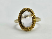 Load image into Gallery viewer, 0255: Antique : 10ct Gold Pale Lilac Amethyst Dress Ring- mature stone, lovely hues
