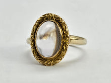 Load image into Gallery viewer, 0255: Antique : 10ct Gold Pale Lilac Amethyst Dress Ring- mature stone, lovely hues
