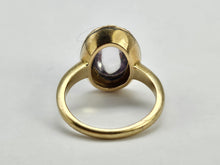 Load image into Gallery viewer, 0255: Antique : 10ct Gold Pale Lilac Amethyst Dress Ring- mature stone, lovely hues
