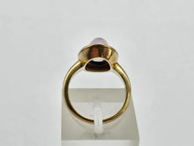 Load image into Gallery viewer, 0255: Antique : 10ct Gold Pale Lilac Amethyst Dress Ring- mature stone, lovely hues
