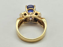 Load image into Gallery viewer, 0944 Vintage 14ct Gold Tanzanite &amp; Diamonds
