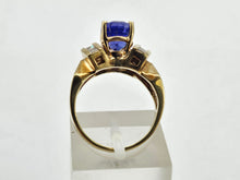 Load image into Gallery viewer, 0944 Vintage 14ct Gold Tanzanite &amp; Diamonds
