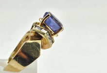 Load image into Gallery viewer, 0944 Vintage 14ct Gold Tanzanite &amp; Diamonds
