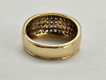 Load image into Gallery viewer, 0768 : Vintage: 9ct Gold 70 Round Cut Diamonds Dress Ring- 1ct of sparkling diamonds
