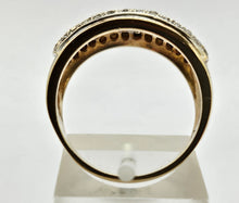 Load image into Gallery viewer, 0768 : Vintage: 9ct Gold 70 Round Cut Diamonds Dress Ring- 1ct of sparkling diamonds
