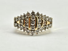 Load image into Gallery viewer, 0913: Vintage: 14ct Gold 31 Round Full-Cut Diamonds (1ct) Ring- sparkling beauty
