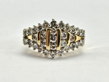 Load image into Gallery viewer, 0913: Vintage: 14ct Gold 31 Round Full-Cut Diamonds (1ct) Ring- sparkling beauty
