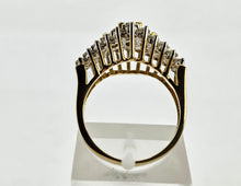 Load image into Gallery viewer, 0913: Vintage: 14ct Gold 31 Round Full-Cut Diamonds (1ct) Ring- sparkling beauty
