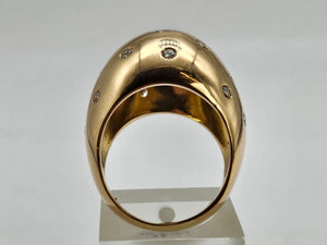 0832: Vintage: Spectacular 18ct Gold Diamonds (0.76ct) Ring- a mighty statement piece