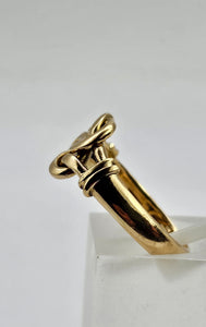 0922: Antique: 18ct Gold "Lovers-Knot" Ring- Date- Mark 1910