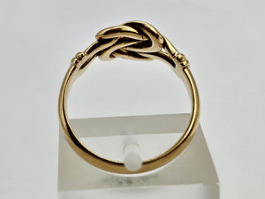 0922: Antique: 18ct Gold "Lovers-Knot" Ring- Date- Mark 1910