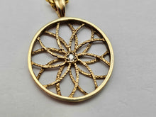 Load image into Gallery viewer, 0818: Vintage: 9ct Gold Necklace Diamond Pendant- beautifully paired
