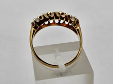 Load image into Gallery viewer, 0859: Antique: 18ct Gold 5 Stone Opals Ring Chester Hallmark 1915- WW1
