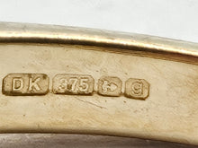 Load image into Gallery viewer, 1038: Vintage Rare 9ct Gold Green Chrysoberyl&#39;s Dress/Stacker Ring- delightful
