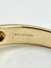 Load image into Gallery viewer, 0998: Vintage: 9ct Gold Black Diamond White Diamonds Signet Ring- salt &amp; pepper, eye candy
