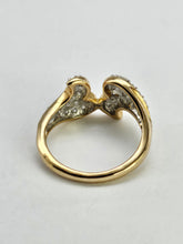 Load image into Gallery viewer, 1284: Vintage: 9ct Gold Diamonds Dramatic Pave Set Cocktail Ring- sparkling beauty
