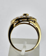 Load image into Gallery viewer, 1313: Vintage: Statement 9ct Gold Violet Blue Iolites Cocktail Ring- extraordinary
