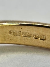 Load image into Gallery viewer, 1246: Vintage 9ct Gold Citrine &amp; Amethyst 3-Stone Straight Ring
