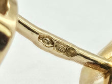 Cargar imagen en el visor de la galería, 0982: Vintage: 9ct Gold Mystic Topaz 16 Diamonds Stud Earrings
