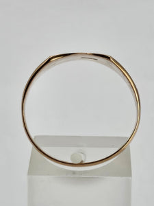 1276:Vintage: 9ct Gold Shield Signet Ring- Date-Mark 1967 - almost 60 years
