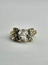 Load image into Gallery viewer, 1022: Vintage:: 9ct Gold Pink Morganite Diamonds Cocktail Ring- FAB
