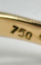 Cargar imagen en el visor de la galería, 1449: Vintage: 18ct Gold Large Square Cut Citrine Cocktail Ring- UPDATED
