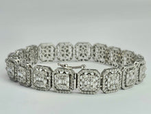 Cargar imagen en el visor de la galería, 1198:   Exquisite: 14ct White Gold 5.75ct Diamond Bracelet- VS Clarity
