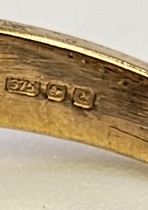 1082: Vintage: 9ct Gold 35 Champagne Diamonds (1ct) Cocktail Ring- sparkling beauty