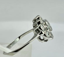 Load image into Gallery viewer, 1202: Vintage; 18ct White Gold Art Deco Style Diamonds Cluster Ring- high calibre, sparkling natural diamonds
