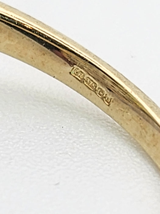 6349 Vintage: 9ct Gold 72 Champagne & White Diamonds (1ct) Flower Head Ring