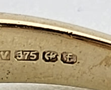 Cargar imagen en el visor de la galería, 1463: Vintage: 9ct Gold Mixed Coloured Topaz Diamonds Cocktail Ring- lovely combination
