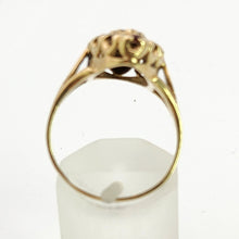 Load image into Gallery viewer, 1476: Vintage: 9ct Gold 13 Navette Set Garnets Cluster Ring- From 1977
