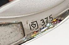Cargar imagen en el visor de la galería, 1477: Vintage: 9ct White Gold Multi- Gem Bombe Ring- fabulous, fun colour array
