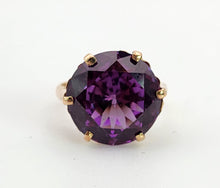 Cargar imagen en el visor de la galería, 1530: Vintage: 14ct Gold Egyptian Round Cut Alexandrite Dress Ring- a rare find
