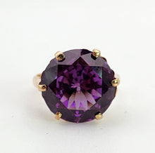 Cargar imagen en el visor de la galería, 1530: Vintage: 14ct Gold Egyptian Round Cut Alexandrite Dress Ring- a rare find
