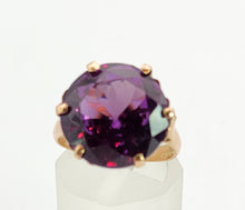 Cargar imagen en el visor de la galería, 1530: Vintage: 14ct Gold Egyptian Round Cut Alexandrite Dress Ring- a rare find
