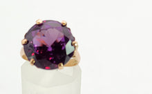 Cargar imagen en el visor de la galería, 1530: Vintage: 14ct Gold Egyptian Round Cut Alexandrite Dress Ring- a rare find
