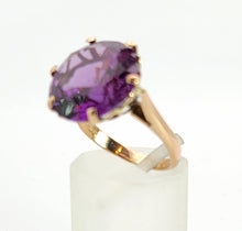 Cargar imagen en el visor de la galería, 1530: Vintage: 14ct Gold Egyptian Round Cut Alexandrite Dress Ring- a rare find
