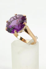 Cargar imagen en el visor de la galería, 1530: Vintage: 14ct Gold Egyptian Round Cut Alexandrite Dress Ring- a rare find
