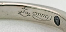 Load image into Gallery viewer, 1153: Vintage: Rare Palladium Mixed-Cut Diamonds Stacker Ring- natural, sparkling beauty
