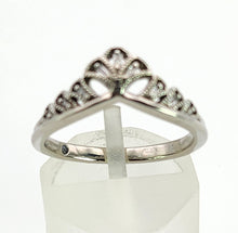 Load image into Gallery viewer, 1153: Vintage: Rare Palladium Mixed-Cut Diamonds Stacker Ring- natural, sparkling beauty
