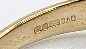 1600: Vintage; 9ct Gold Vibrant Rubellites Diamonds Cocktail Ring- a striking beauty
