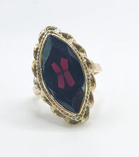 Load image into Gallery viewer, 4932: Antique- Victorian 18ct Gold Large Marquise Garnet (5.3ct) Ring- Something special
