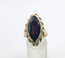 Load image into Gallery viewer, 4932: Antique- Victorian 18ct Gold Large Marquise Garnet (5.3ct) Ring- Something special
