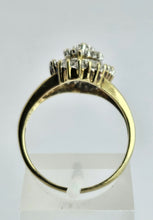 Load image into Gallery viewer, 1751: Vintage: 9ct Gold 38 Diamonds (Baguette &amp;  Round Cut) - natural, sparkling beauty

