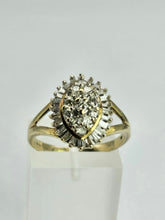 Load image into Gallery viewer, 1751: Vintage: 9ct Gold 38 Diamonds (Baguette &amp;  Round Cut) - natural, sparkling beauty
